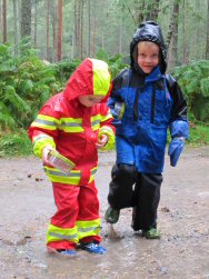 A really wet, rainy day!